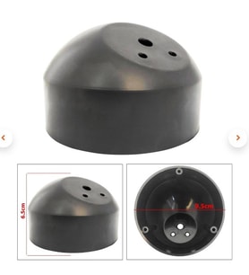 Poke PK-5059 10 CM Siyah Dome Tweeter Kabini Yüzey Montaj Podu