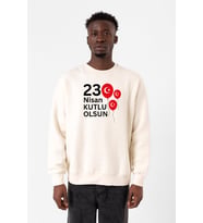 23 Nisan Balon Ekru Erkek 2ip Sweatshirt