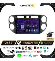 Volkswagen Tiguan 2+64GB Android 13 Kablosuz Carplay 2006-2016 Navigasyon Multimedya Sistemi