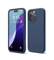 Newface Apple iPhone 16 Pro Kılıf Nano içi Kadife Silikon - Lacivert