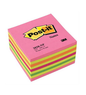 Post-it Yapışkanlı Not Kağıdı 76x76 mm Pembe Tonları 2028-NP
