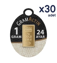 AgaKulche 24 Ayar 30 Adet İAR 1 gr Altın