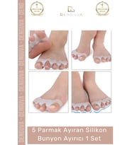 #ParmakKoruyucu Hallux Valgus Kemik Büyümesi Önleyen 5 Parmak Koruyucu Makara Silikon Bunyon Ayırıcı