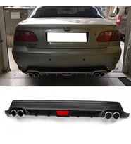 Fiat Albea Siyah Difüzör Difizör Yuvarlak Egzoz Görünüm Kulaklı Tip