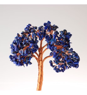 Lapis Lazuli, Pembe Kuvars Doğaltaş Ağaç 20x8 cm, D018