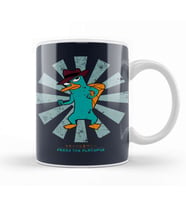 Perry The Platypus Retro Japanese Kupa Bardak Porselen