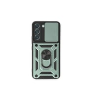 Samsung Galaxy S23 Kılıf Pars Lens Yüzüklü Silikon - Yeşil