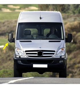 Mercedes Sprinter 07-16 Sağ Dikiz Aynası Üst Camı Isıtmalı A0028111633