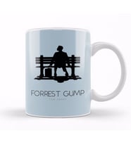Forrest Gump Bench Movie Silhouette Kupa Bardak Porselen