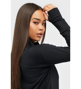 Nike Dri-Fit Element Women's Running Half Zip Top 1/4 Fermuarlı Koşu Antrenman Üstü Siyah