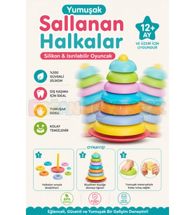 Yumuşak Sallanan Halkalar - Bebek Oyuncakları - Sallanan Halkalar Oyuncak - Yumuşak Lego - Soft Lego