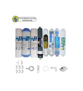 Purefer Açık kasa çift sedimentli Sertifikalı 8li Platinium mebran Şeffaf 4lü mineral+B12+detox
