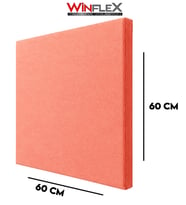 AKUSTİK KUMAŞ KAPLI PANEL - (60x60CM) SOMON PEMBE