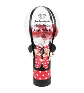 Kırmızı Mickey Kutuda Balon Kutusu