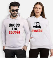 Tshirthane Stupid Sevgili Kombinleri Kapüşonlu Kombini (Tek Ürün Fiyatıdır.)