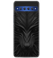 TCL 10 Plus Kılıf Desenli Silikon Black Fox
