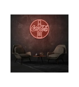 Coca Cola Yazılı ve Şekilli Neon Tabela