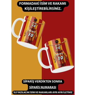 Baba Kız Ad Ve Numaralı Kupa Kahve Bardak