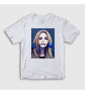 Presmono Unisex Çocuk Beyaz Rose Lana Del Rey T-Shirt 156867tt