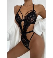 pilelistore Şık Siyah Dantelli Babydoll Gecelik Brf1297