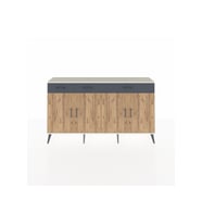 Arges Konsol 4 Raflı 3 Çekmeceli 4 Kapaklı 176x30x99 Aytaşı-Çam/Antrasit