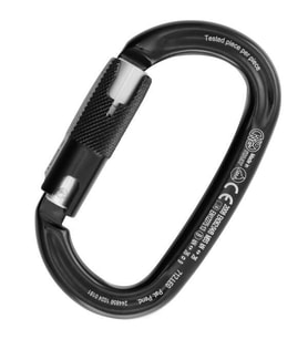 Kong Ovalone Alu RISE Lock 26KN Otomatik Triactlock 3 Kilitli Alüminyum Oval Karabina 712LE0NPNKK Black