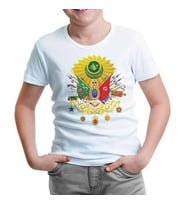 Osmanlı Arması II Beyaz Çocuk Tshirt