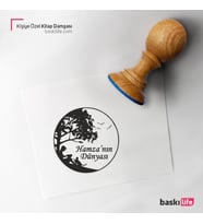 Kişiye Özel Kitap Damgası Kitap Mührü Kaşe Kitap Mühür Özel Damga 329