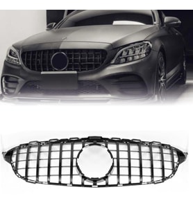 C Serisi W205 GTR Ön Panjur Piano Siyah Kamerasız 2018 Sonrası