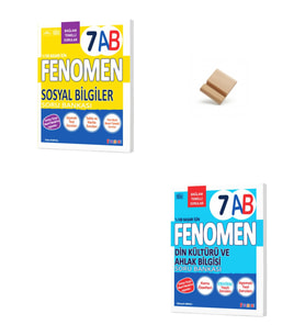 Fenomen 7. Sınıf Maarif 7AB Sosyal Bilgiler ve Din Kültürü Soru Bankası + Telefon Standı