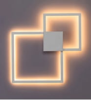 Çift Kare Led Aplik 3195-W55-4Z-TY (Beyaz)