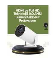 Uzun Ömürlü HDMI ve USB Girişli Projektör, Yüksek Kalite Görüntü