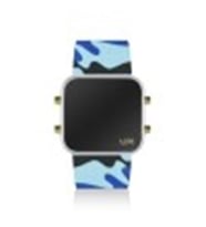 UPWATCH LED MINI GOLD WHITE BLUE CAMOUFLAGE UNİSEX KOL SAATİ (Mavi)
