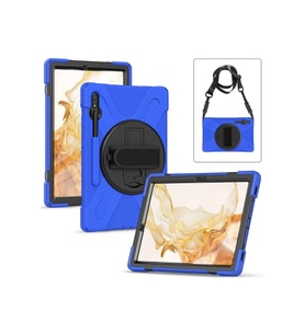 Pilelistore   Samsung Galaxy T737 Tab S7 FE 12.4 Kılıf Amazing Tablet Kapak - Mavi