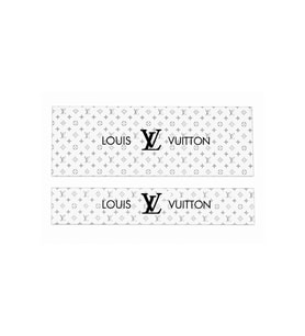 OEM Louis Vuitton Monogram Siyah/Gri Tasarımlı 2'li Torpido ve Pandizot Koruyucu Havlu Seti