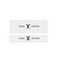 OEM Louis Vuitton Monogram Siyah/Gri Tasarımlı 2'li Torpido ve Pandizot Koruyucu Havlu Seti