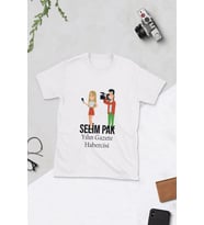 Kişiye Özel Gazeteciler ve Basın Bayramı Tasarımlı Tshirt (Beyaz)