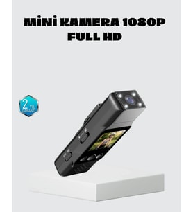 Mini Güvenlik Kamerası 1080p 3mp Fotoğraf 180° Ayarlanabilir Lens Usb Şarjlı