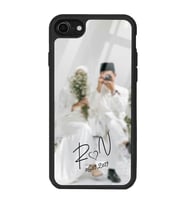 iPhone 8 Uyumlu Harfli Bulanık Fotoğraf Tasarımlı Glossy Telefon Kılıfı
