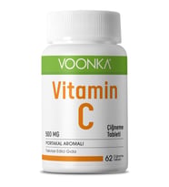 Voonka Vitamin C 500 Mg 62 Çiğneme Tableti - Portakal Aromalı