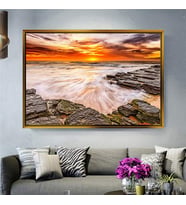 Altın Çerçeveli dekoratif tablo a684 (Gold)
