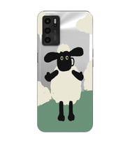 Oppo A16 / A55 Uyumlu Koyun Tasarımlı Şeffaf Telefon Kılıfı