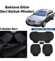Opel Vectra C 2002-2009 Arası Siyah Deri Oto Koltuk Minderi