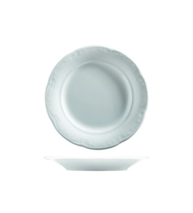 6'lı Büyük Boy Porselen Caprice Çukur Tabak, 22 cm, şık ve dayanıklı