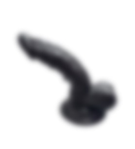 River World 16 cm lik Siyah Tes tisli Dildo