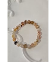 8 MM ZİRKON TAŞI SİTRİN DOĞALTAŞ BİLEKLİK