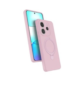 Xiaomi Redmi Note 14 4G Regal Magsafe Standlı Kapak - Açık Pembe