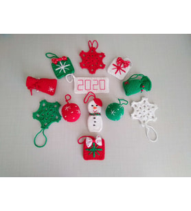 Yılbaşı Ağacı Süsleri Amigurumi Organik Oyuncak