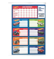 HOT WHEELS DERS PROGRAMLI OKUL ETİKETİ 3'LÜ TEK PAKET - 5410