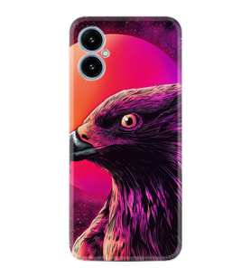 Pova 5 Kılıf Silikon Desen Özel Seri Red Eagle 1752